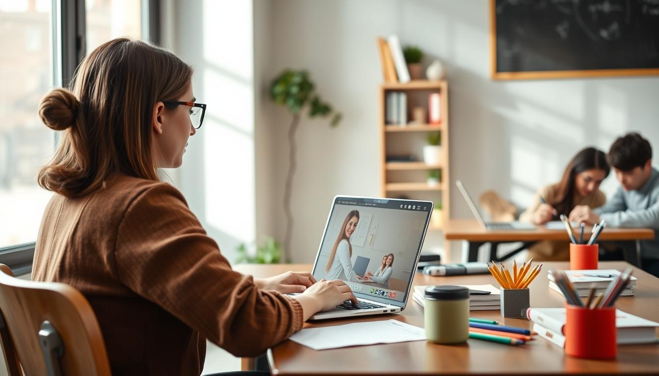 Student preparing for exams with study materials