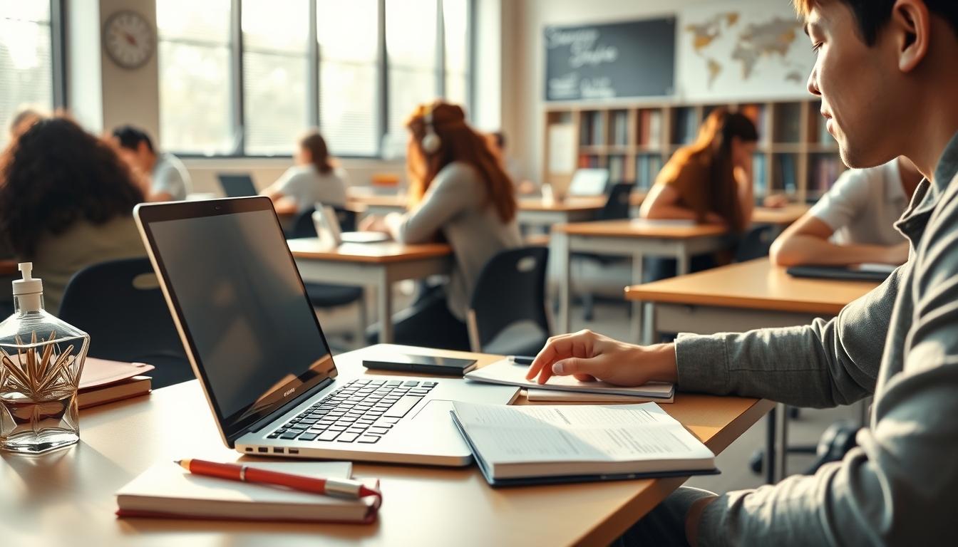 Organized study environment supporting productive learning